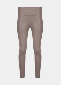 Leather Look Legging - Espresso