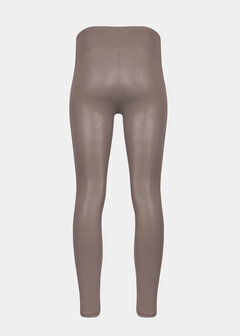 Leather Look Legging - Espresso