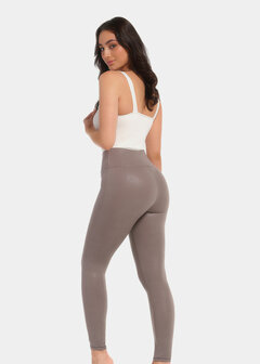 Leather Look Legging - Espresso