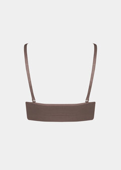 Comfort Bra With Spaghetti Straps - Espresso