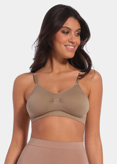Comfort Bra With Spaghetti Straps - Macchiato