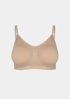 Comfort Bra With Spaghetti Straps - Cappuccino