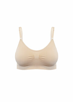 Comfort Bra With Spaghetti Straps - Latte
