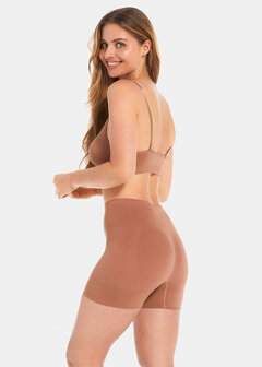 Bamboo Comfort Bra With Spaghetti Straps - Mocha