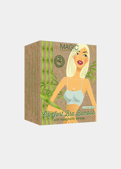 Bamboo Comfort Bra With Spaghetti Straps - Mocha