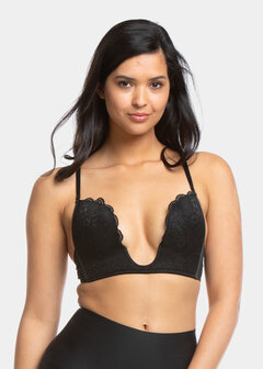 V-BRA LACE - Black