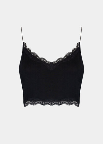 Cozy Crop Top - Black