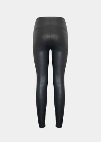 Leather Look Legging - Black