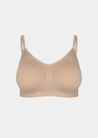 Comfort Bra With Spaghetti Straps - Cappuccino