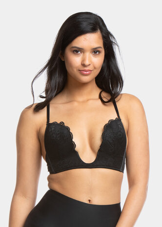 V-BRA LACE - Black