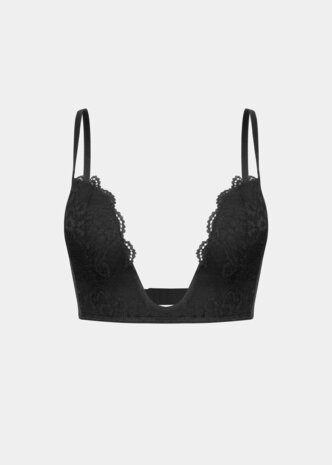 V-BRA LACE - Black