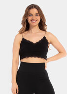 Cozy Crop Top - Black
