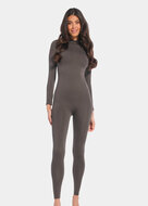 Bodycon Jumpsuit - Chocolate