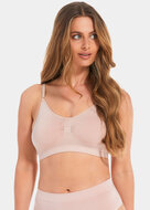 Bamboo Comfort Bra With Spaghetti Straps - Rose