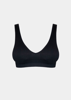 Ribbed Comfort Plunge Bra