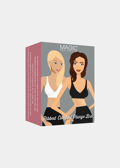 Ribbed Comfort Plunge Bra