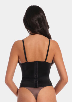 Gloss Low Plunge Top - Black