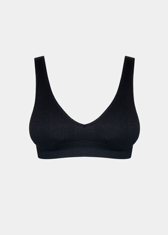 Ribbed Comfort Plunge Bra