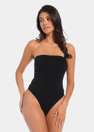 Bandeau Thong Body - Black