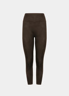 Suedine Look Legging - Chocolate